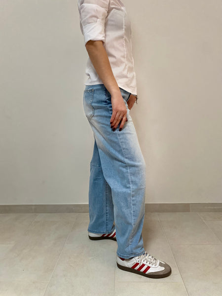 Denim stretch  super stonewash modello straight XS a L