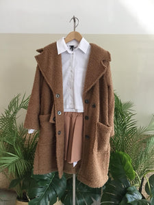 Cappotto boucle da 6 a 12 anni e Xs e S donna