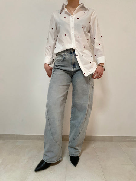 Denim cucitura davanti ed extra tasca laterale da XS a L