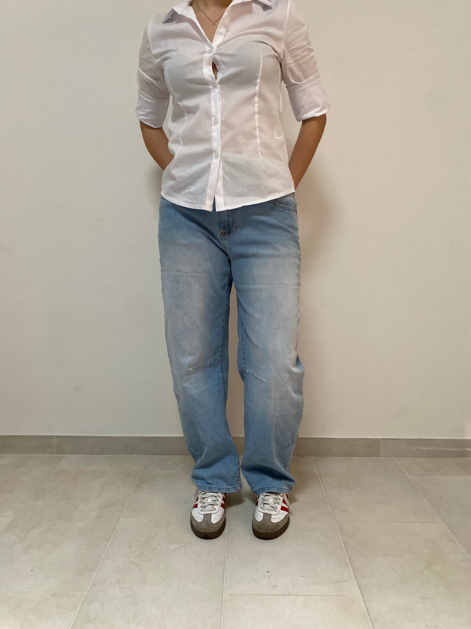 Denim stretch  super stonewash modello straight XS a L