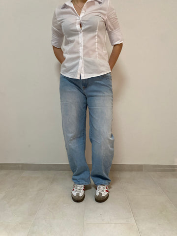 Denim stretch  super stonewash modello straight XS a L