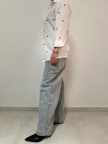 Denim cucitura davanti ed extra tasca laterale da XS a L